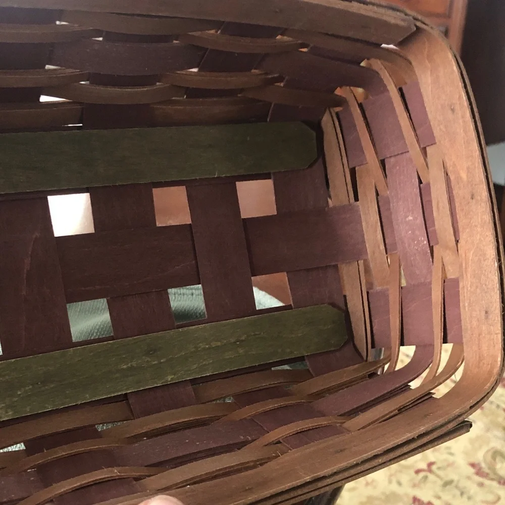 Longaberger Harvest Weave Bread Basket/ liner/plastic protector - Picture 12 of 13